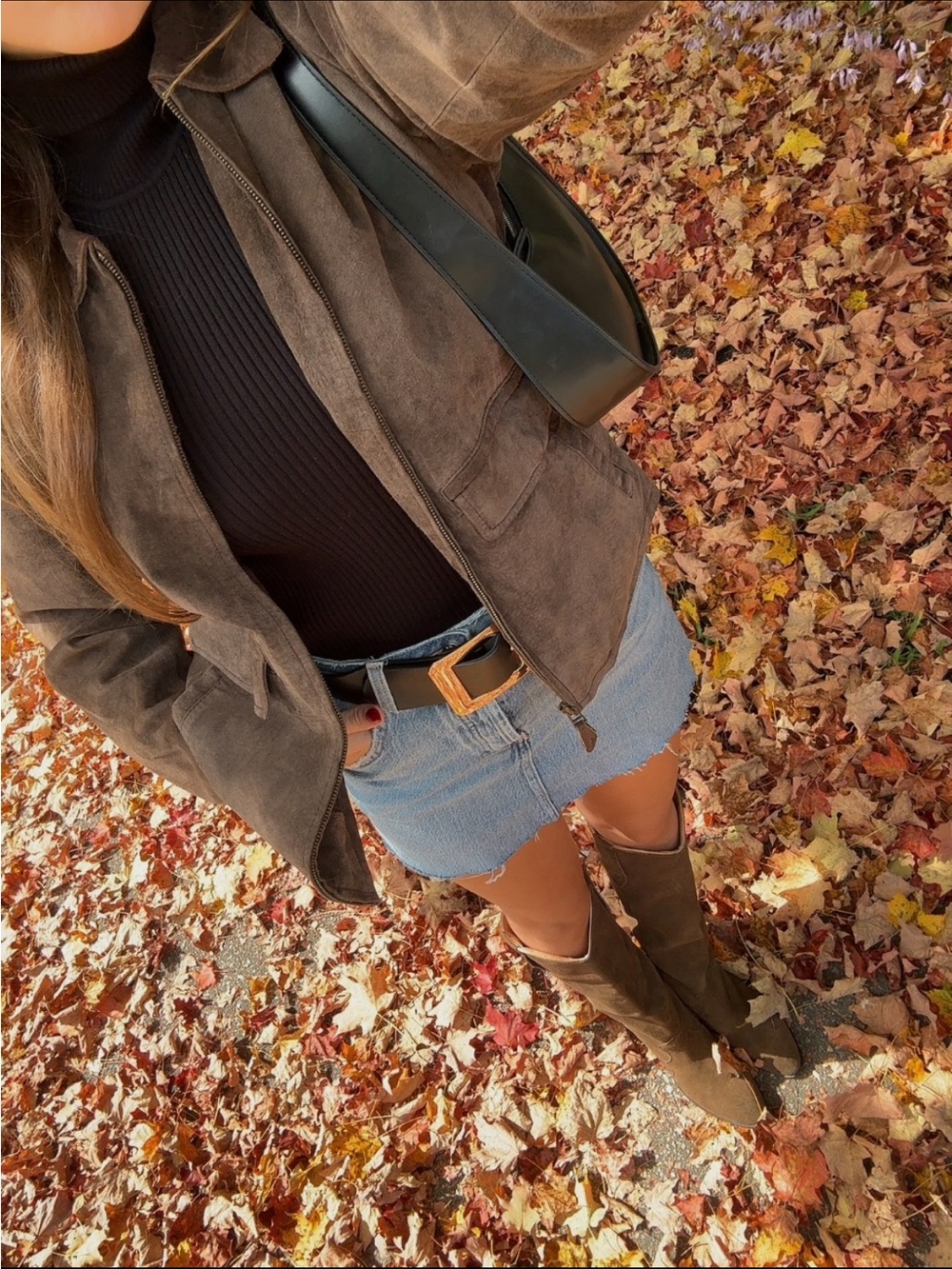 VTG Brown Suede Jacket - Classic Collared Coat